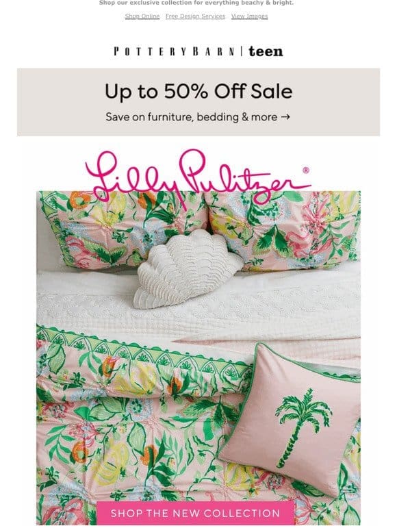 New Lilly Pulitzer bedding