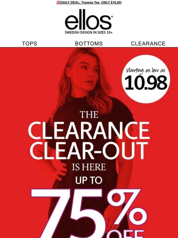 New Markdowns as low as $10.98