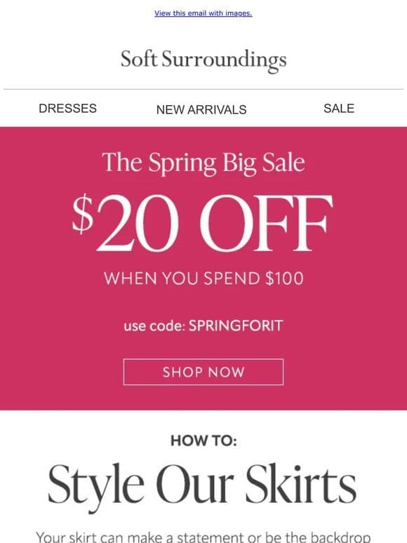 New Month， New SALE! Spring BIG.