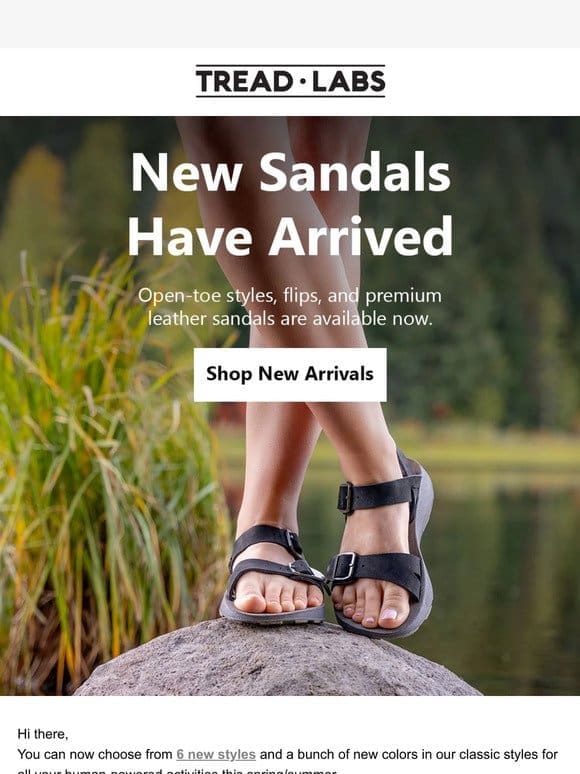 New Sandals Have Arrived