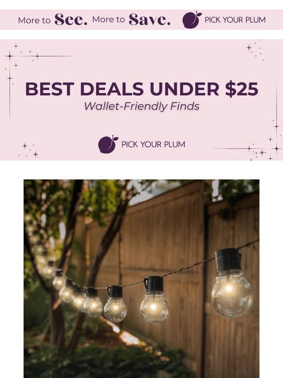 New Sister site deals! Don’t miss these $25 & under treasures