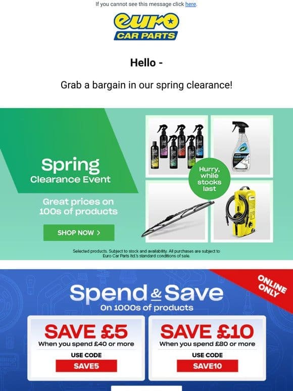 New! | Spring Clearance， Grab a Saving Today!