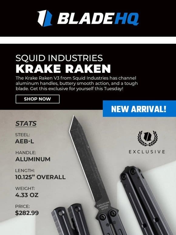 New Squid Industries exclusive now available!