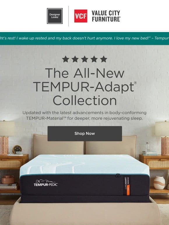 New TEMPUR-Adapt mattresses you *need* to see.