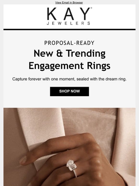 New & Trending Engagement Rings