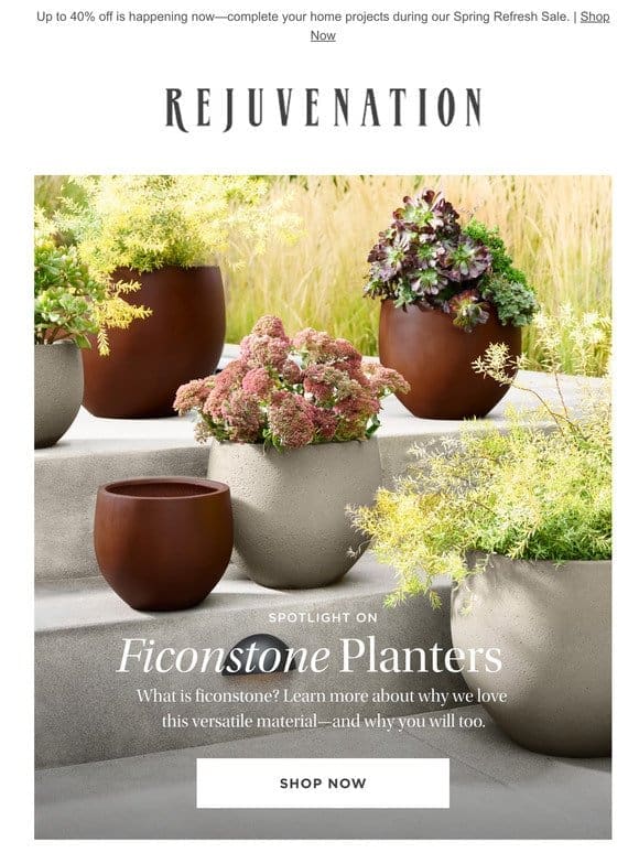 New arrival alert: Ficonstone outdoor planters