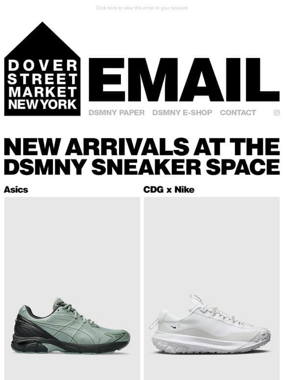 New arrivals at the DSMNY Sneaker Space