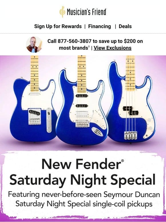 New from Fender: Saturday Night Special models