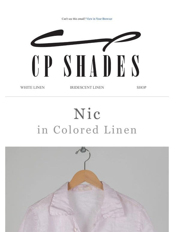 Nic in Colored Linen