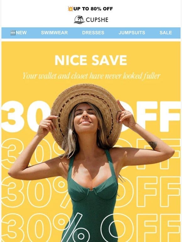 Nice Save 30% OFF
