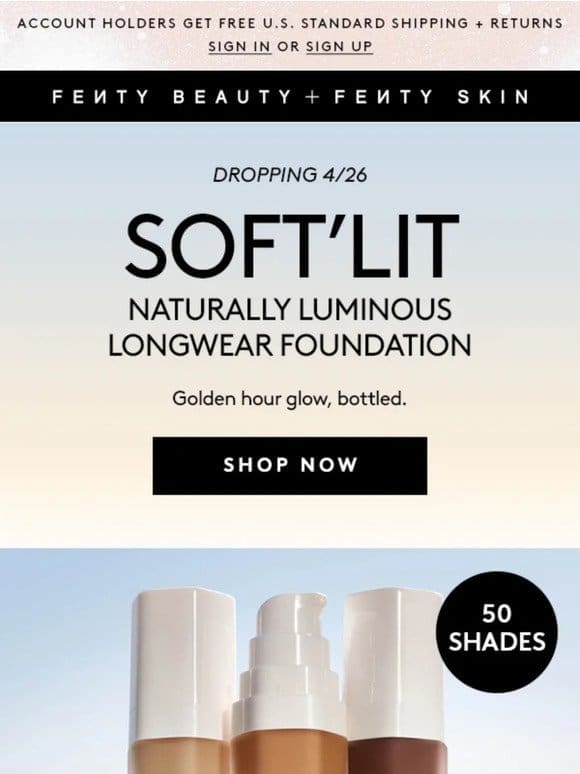 Not a drill—a hydrating foundation is coming