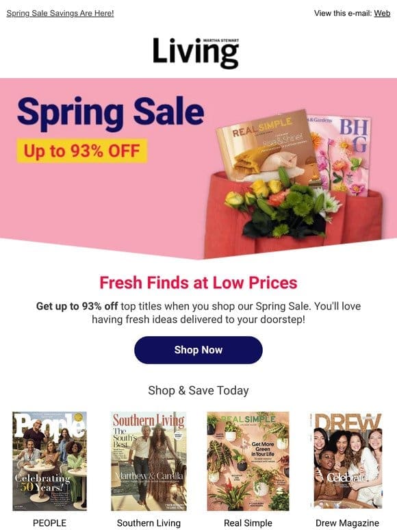 (Notification!) Your Spring Sale Savings Are Here
