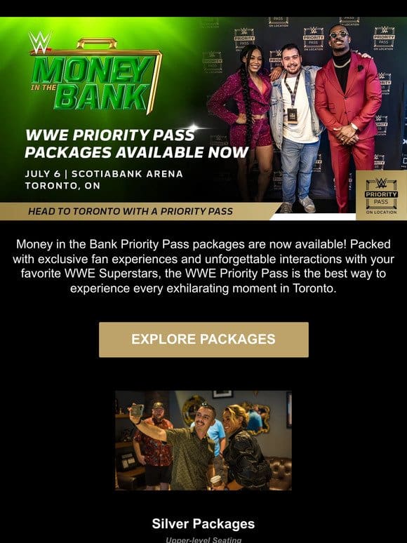 Now Available: Money in the Bank Priority Pass Packages