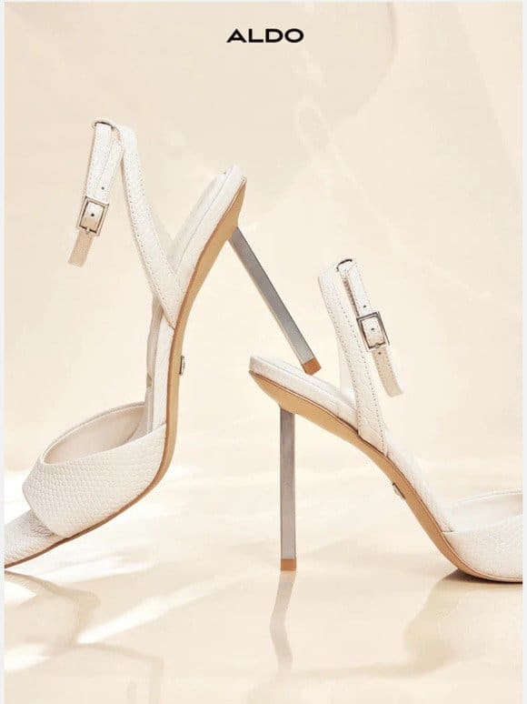Now trending: white heels