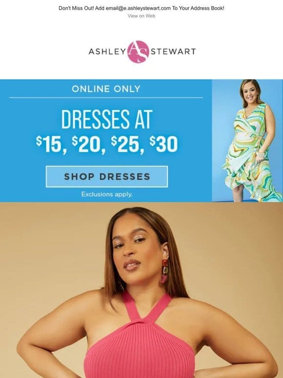 OMG! Dresses starting at $15…