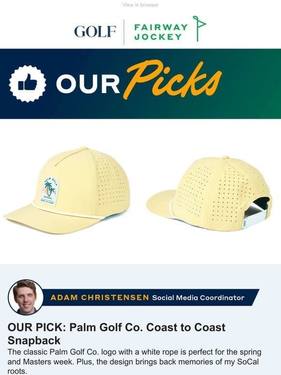 OUR PICKS: This golf hat is perfect for Masters week