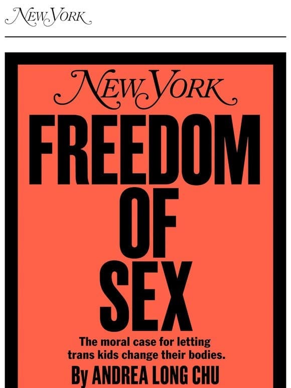 On the Cover: The Right to Change Sex