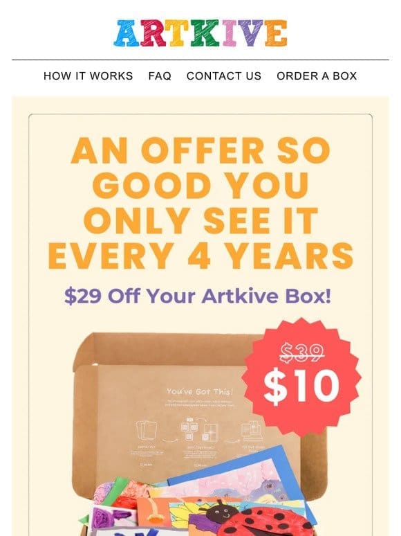 Once Every 4 Years: $10 Box