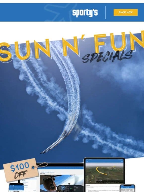 Online Sun n’ Fun Specials