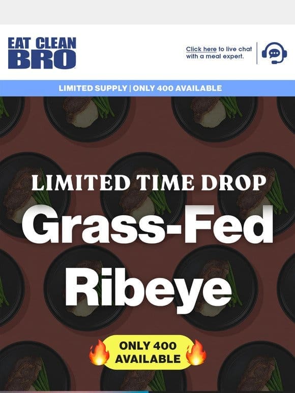 Only 400 Available | NEW Grass-Fed Ribeye