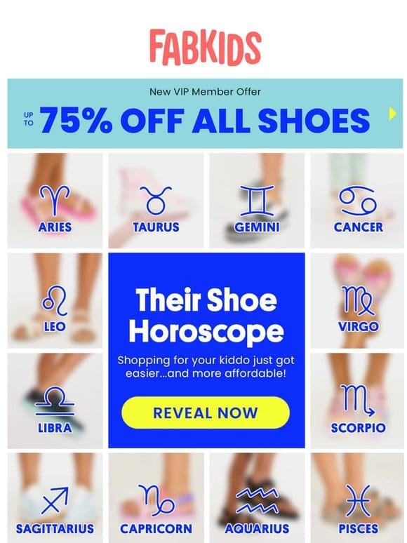 Open their April shoe horoscope
