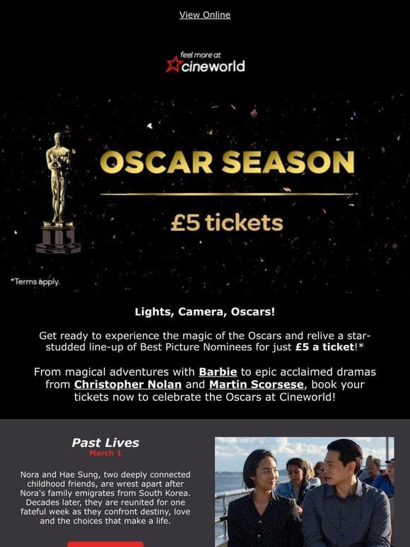 Oscar Season at Cineworld ✨