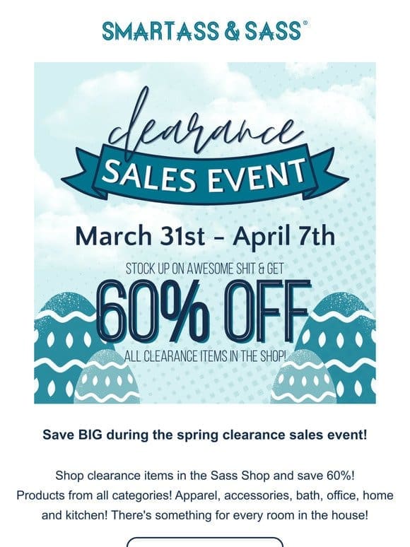 Our BIG Spring Clearance Sale is LIVE ‼️