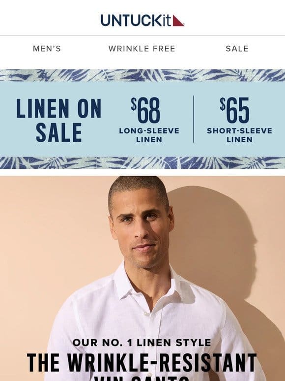 Our Bestselling Linen Shirt–Now $68