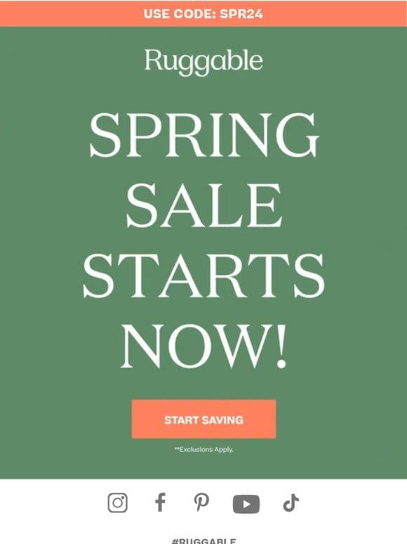Our Spring Sale Is HERE
