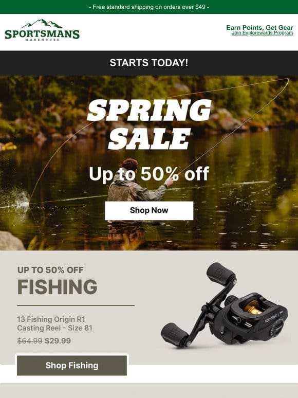 Our Spring Sale Starts Today!