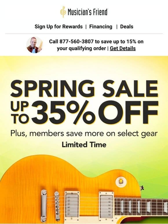 Our Spring Sale is the perfect place to start