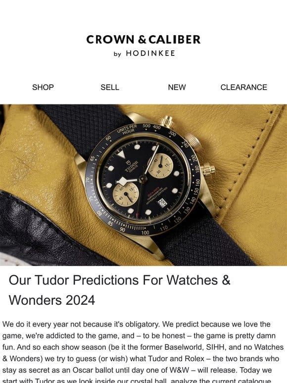 Our Tudor Predictions For Watches & Wonders 2024