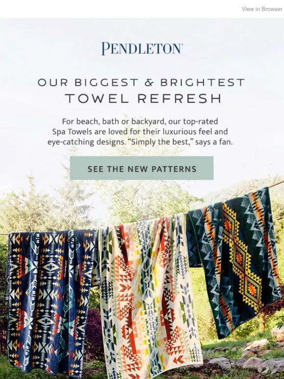 Our biggest and brightest towel refresh