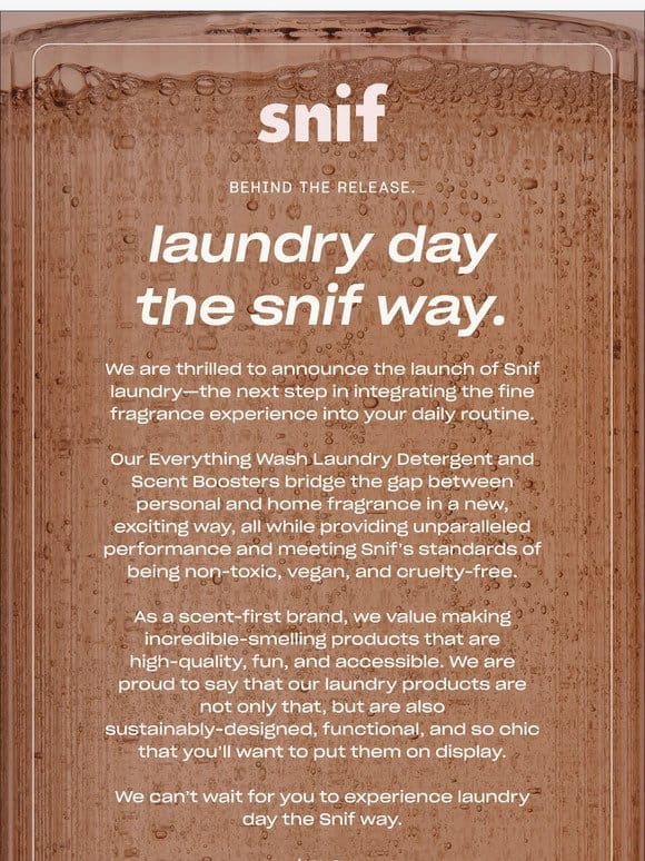 Our mission for better laundry.