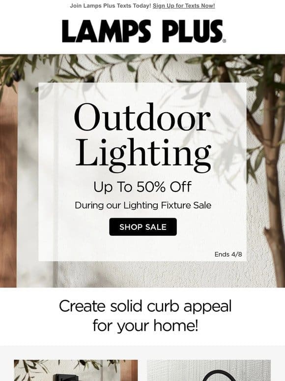 Outdoor Lighting Up to 50% Off