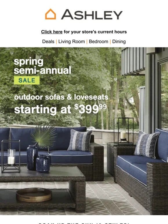 Outdoor Sofas and Loveseats from $399.99