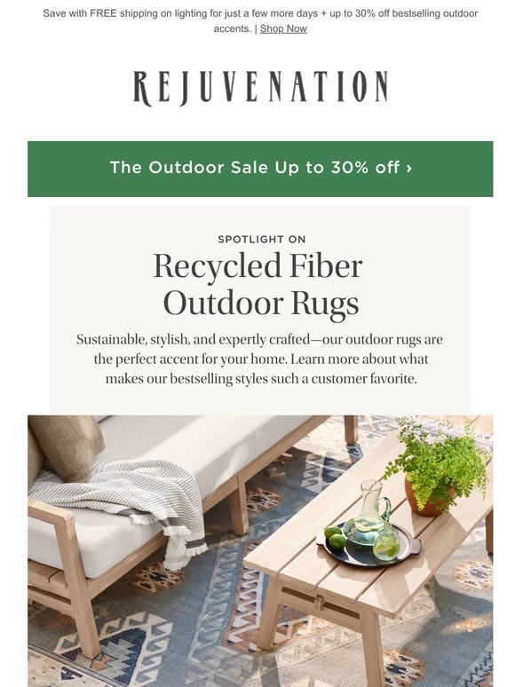 Outdoor rugs that are good for the planet