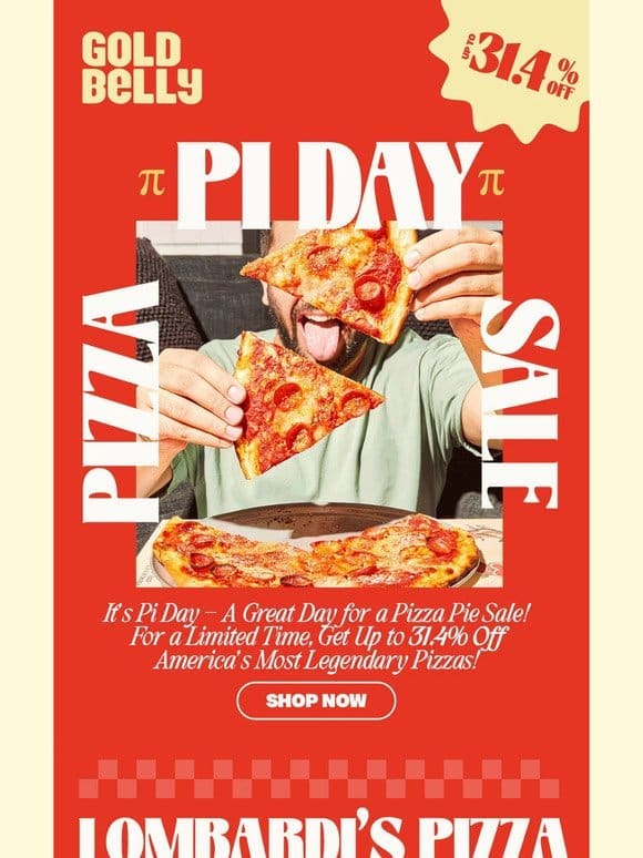 PI DAY PIZZA SALE – 31.4% OFF!