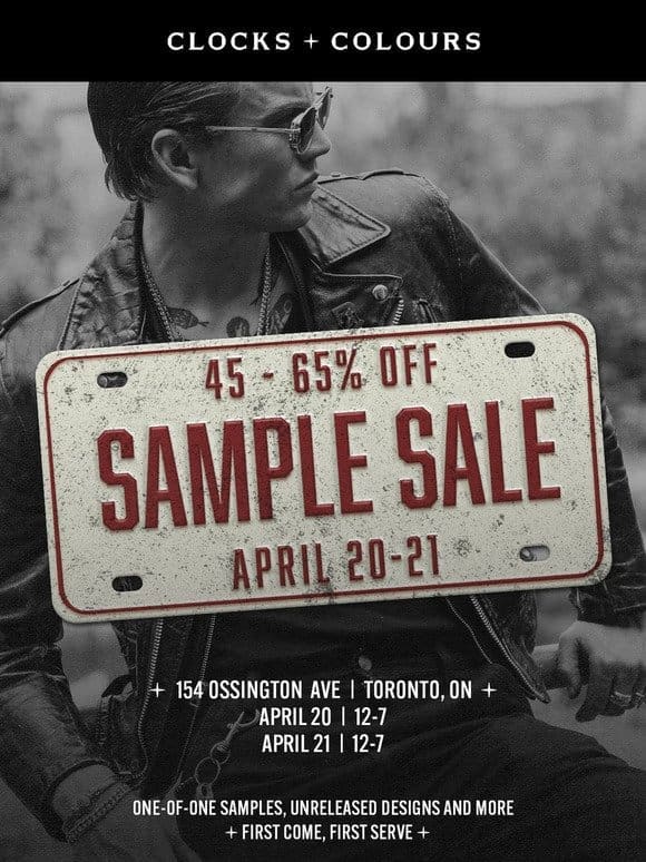 PSA: Sample Sales are here!