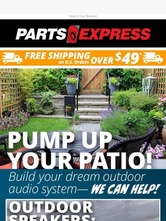 PUMP UP YOUR PATIO!