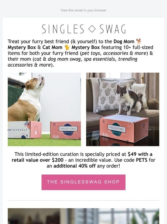Pamper Your Pet & Yourself With These Boxes