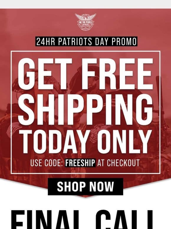 Patriots Day Sale