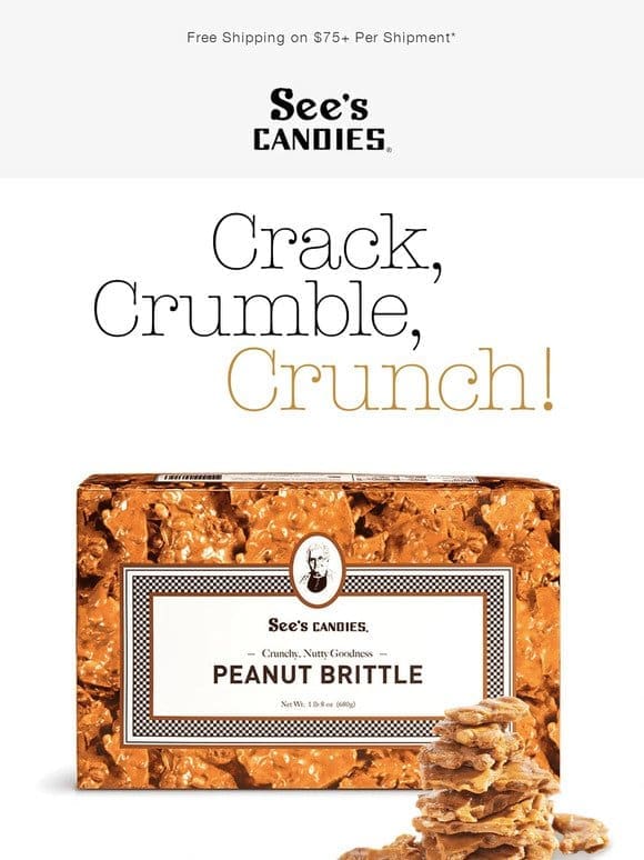 Peanut Brittle = Customer Favorite for a Reason
