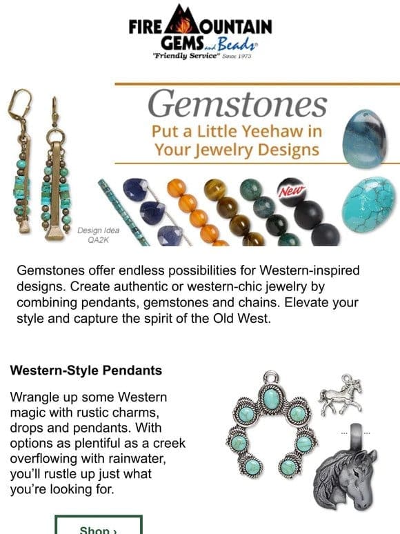 Pendants for Western-Style Jewelry