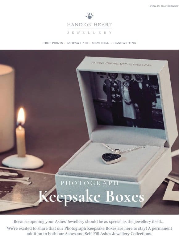 Photograph Keepsake Boxes ❤️