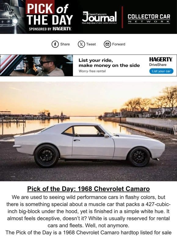 Pick of the Day: 1968 Chevrolet Camaro