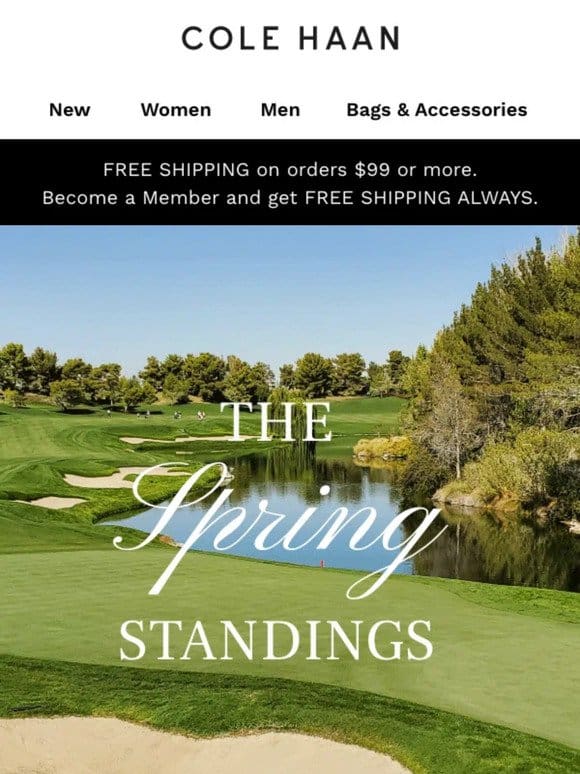 Play like a pro: Cole Haan Golf Styles