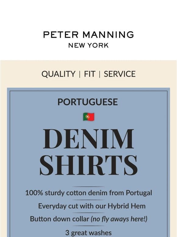 Portuguese Denim Shirts