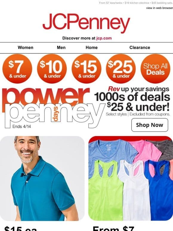 Power Penney picks from $7