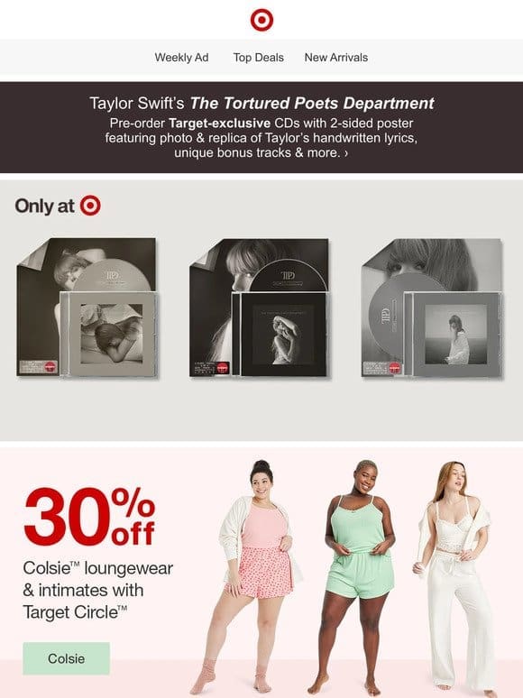 Pre-order Taylor Swift’s The Tortured Poets Department CDs